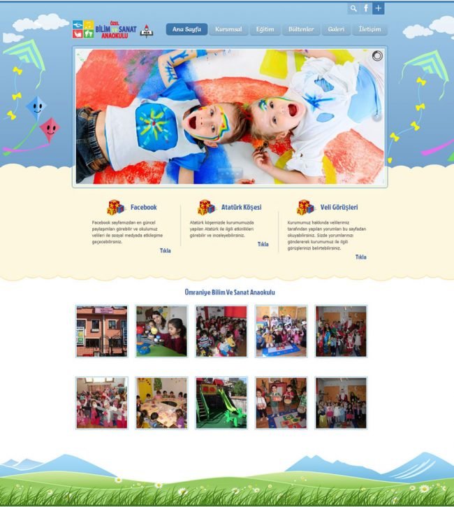 anaokulu web tasarım