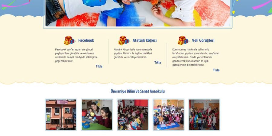 anaokulu web tasarım