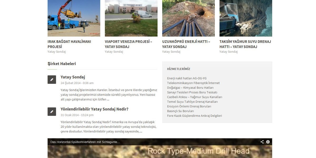 yatay sondaj web tasarım