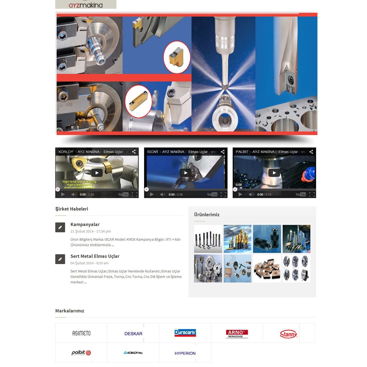 makina firması web tasarım