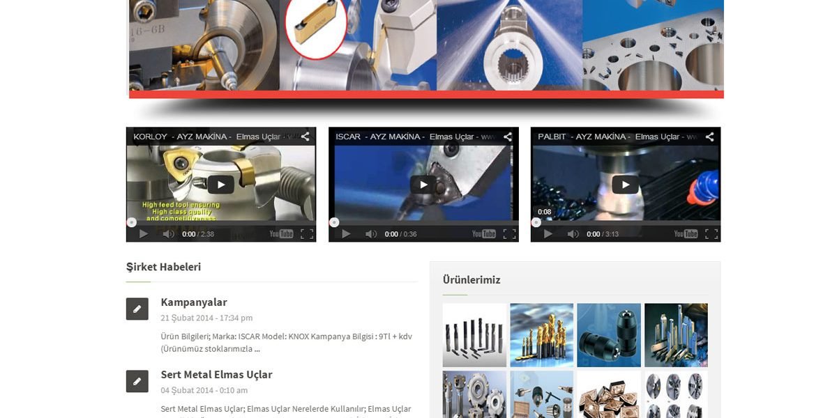 makina firması web tasarım