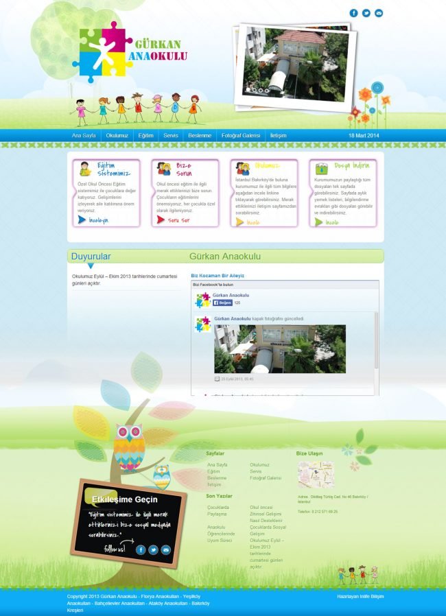 anaokulu web tasarım
