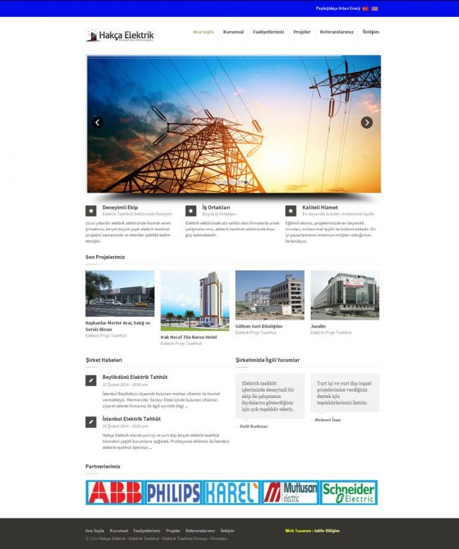 hakca-elektrik-web-tasarim-projesi