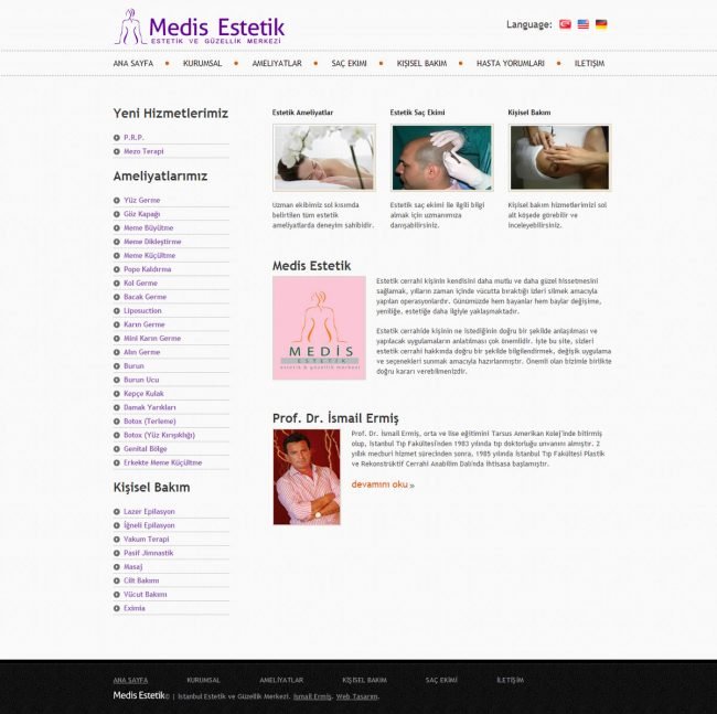 estetik merkezi web tasarım