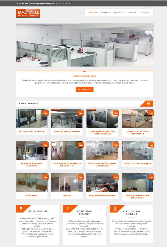 ofis bölme duvar firması mobilya