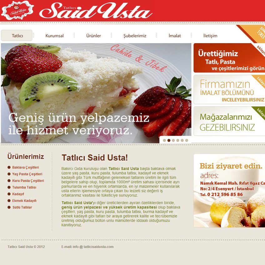 tatlıcı web tasarımı
